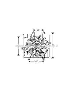AVA QUALITY COOLING CR7505 - Ventola, Raffreddamento motore