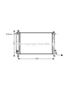 AVA QUALITY COOLING CRA2080 - Radiatore, Raffreddamento motore
