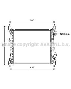 AVA QUALITY COOLING CT2070 - Radiatore, Raffreddamento motore