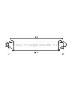 AVA QUALITY COOLING CT4061 - Intercooler