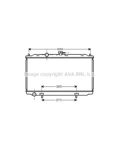 AVA QUALITY COOLING DN2215 - Radiatore, Raffreddamento motore