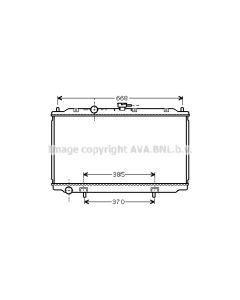 AVA QUALITY COOLING DN2217 - Radiatore, Raffreddamento motore