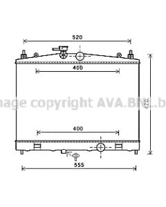 AVA QUALITY COOLING DN2338 - Radiatore, Raffreddamento motore