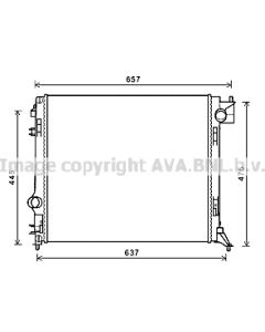 AVA QUALITY COOLING DN2424 - Radiatore, Raffreddamento motore