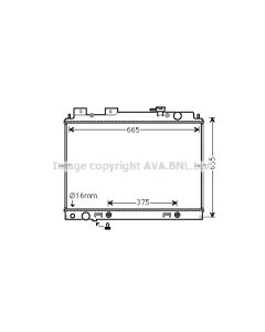 AVA QUALITY COOLING DN2430 - Radiatore, Raffreddamento motore
