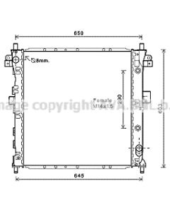 AVA QUALITY COOLING DWA2105 - Radiatore, Raffreddamento motore