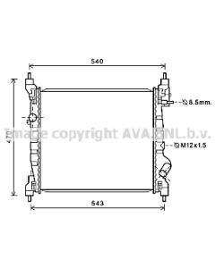 AVA QUALITY COOLING DWA2141 - Radiatore, Raffreddamento motore