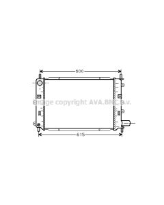 AVA QUALITY COOLING FD2151 - Radiatore, Raffreddamento motore