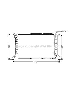 AVA QUALITY COOLING FD2204 - Radiatore, Raffreddamento motore