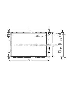 AVA QUALITY COOLING FD2381 - Radiatore, Raffreddamento motore