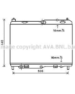 AVA QUALITY COOLING FD2441 - Radiatore, Raffreddamento motore