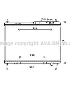 AVA QUALITY COOLING FD2605 - Radiatore, Raffreddamento motore