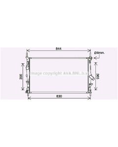 AVA QUALITY COOLING FD2628 - Radiatore, Raffreddamento motore