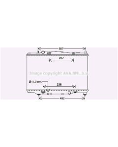 AVA QUALITY COOLING FD2646 - Radiatore, Raffreddamento motore