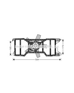 AVA QUALITY COOLING FD7540 - Ventola, Raffreddamento motore