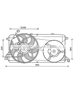 AVA QUALITY COOLING FD7580 - Ventola, Raffreddamento motore