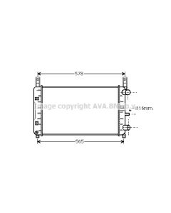 AVA QUALITY COOLING FDA2117 - Radiatore, Raffreddamento motore