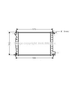 AVA QUALITY COOLING FDA2225 - Radiatore, Raffreddamento motore
