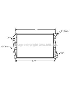 AVA QUALITY COOLING FDA2376 - Radiatore, Raffreddamento motore