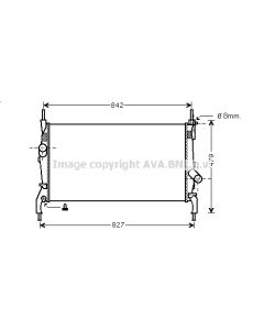 AVA QUALITY COOLING FDA2405 - Radiatore, Raffreddamento motore