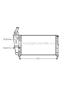 AVA QUALITY COOLING FT2200 - Radiatore, Raffreddamento motore