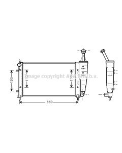 AVA QUALITY COOLING FT2300 - Radiatore, Raffreddamento motore