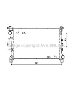 AVA QUALITY COOLING FT2420 - Radiatore, Raffreddamento motore