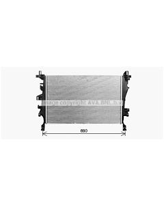 AVA QUALITY COOLING FT2468 - Radiatore, Raffreddamento motore