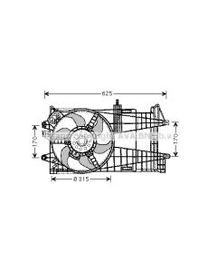 AVA QUALITY COOLING FT7523 - Ventola, Raffreddamento motore