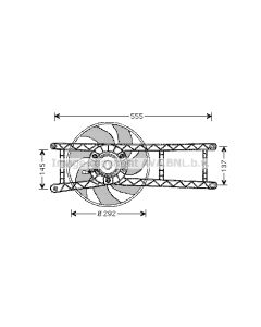 AVA QUALITY COOLING FT7525 - Ventola, Raffreddamento motore