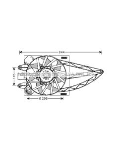 AVA QUALITY COOLING FT7527 - Ventola, Raffreddamento motore