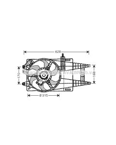 AVA QUALITY COOLING FT7535 - Ventola, Raffreddamento motore