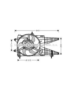 AVA QUALITY COOLING FT7536 - Ventola, Raffreddamento motore