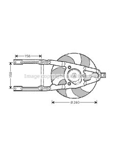 AVA QUALITY COOLING FT7545 - Ventola, Raffreddamento motore