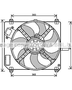AVA QUALITY COOLING FT7551 - Ventola, Raffreddamento motore