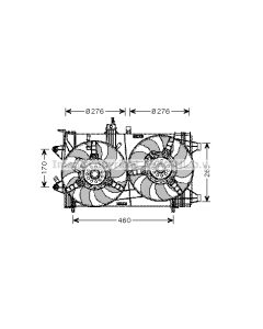 AVA QUALITY COOLING FT7561 - Ventola, Raffreddamento motore