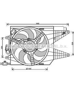 AVA QUALITY COOLING FT7566 - Ventola, Raffreddamento motore