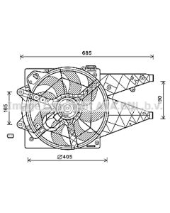 AVA QUALITY COOLING FT7595 - Ventola, Raffreddamento motore