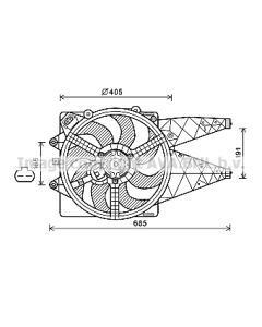 AVA QUALITY COOLING FT7603 - Ventola, Raffreddamento motore