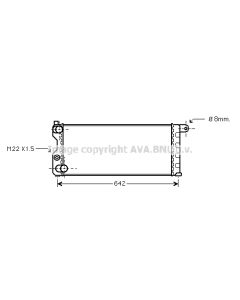 AVA QUALITY COOLING FTA2074 - Radiatore, Raffreddamento motore