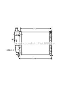 AVA QUALITY COOLING FTA2159 - Radiatore, Raffreddamento motore