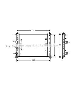 AVA QUALITY COOLING FTA2182 - Radiatore, Raffreddamento motore
