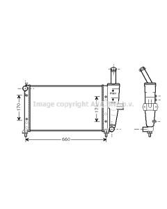 AVA QUALITY COOLING FTA2208 - Radiatore, Raffreddamento motore