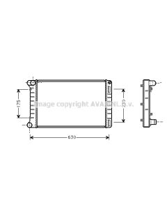 AVA QUALITY COOLING FTA2210 - Radiatore, Raffreddamento motore