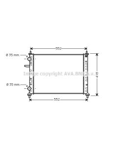 AVA QUALITY COOLING FTA2229 - Radiatore, Raffreddamento motore