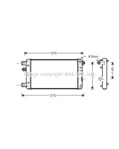 AVA QUALITY COOLING FTA2239 - Radiatore, Raffreddamento motore