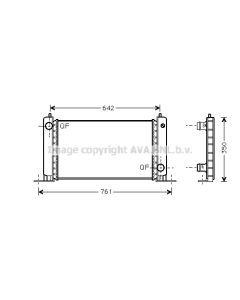 AVA QUALITY COOLING FTA2243 - Radiatore, Raffreddamento motore