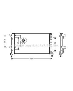 AVA QUALITY COOLING FTA2250 - Radiatore, Raffreddamento motore
