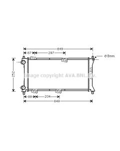 AVA QUALITY COOLING FTA2258 - Radiatore, Raffreddamento motore