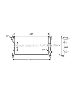 AVA QUALITY COOLING FTA2292 - Radiatore, Raffreddamento motore